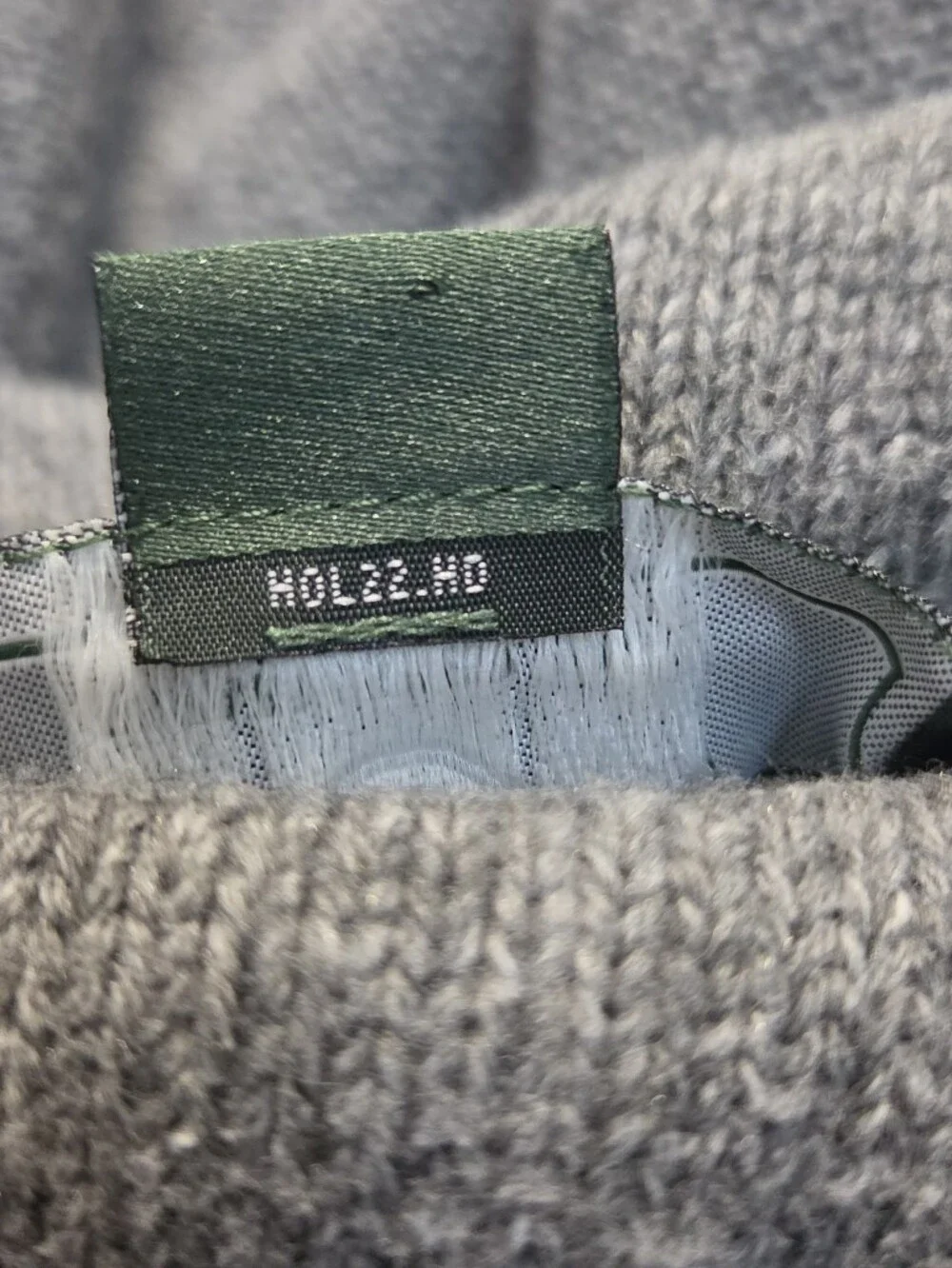 American Eagle Outfitters Gray Crewneck Hoodie Sweater with Black Stripes